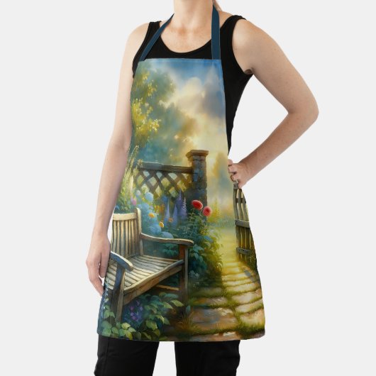 Sunlit Garden Pathway Gate Scene Schort (Insitu)