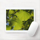 Sunlit Ginkgo Leaves Muismat (Met muis)