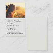 Sunlit Girl Portrait Pro Visitekaartje Fotografie (Voorkant / Achterkant)