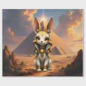 Sunlit Guardian – Desert Relic Bunny. Cadeaupapier (Vlak)