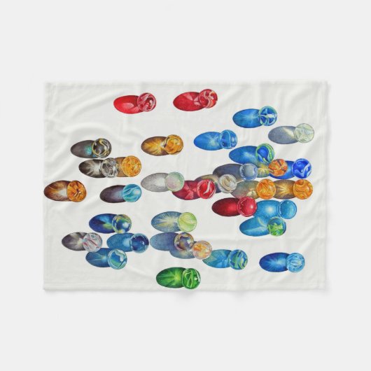 Sunlit Marbles Fleece Deken (Voorkant (Horizontaal))
