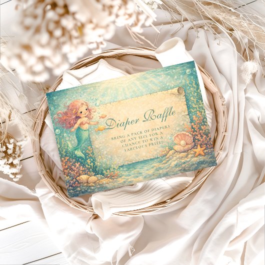 Sunlit Mermaid Reef Diapper Raffle Informatiekaartje