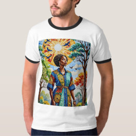 Sunlit Mosaic Queen Herfst Art T-shirt