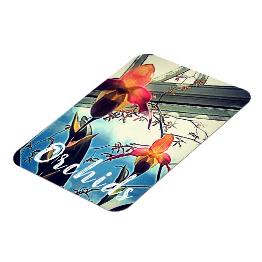 Sunlit Orchids Photo Magnet Magneet (Linkerzijde)