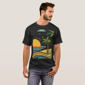 Sunlit Palm Escape T-shirt (Voorkant volledig)