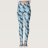 Sunlit Profile of a Tree Swallow Songbird Leggings (Voorkant)