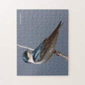 Sunlit Profile of a Tree Swallow Songbird Legpuzzel (Verticaal)