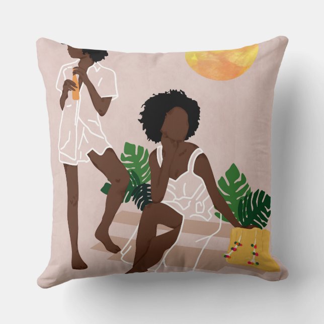 Sunlit Queens Kussen (Achterkant)