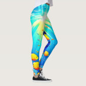 Sunlit Reef Life Glow Art Leggings (Rechts)