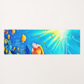 Sunlit Reef Life Glow Art Yogamat (Achterkant (horizontaal))