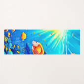 Sunlit Reef Life Glow Art Yogamat (Voorkant (horizontaal))