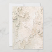 Sunlit Rococo Garden Arch Galentine Brunch Florals Kaart (Achterkant)