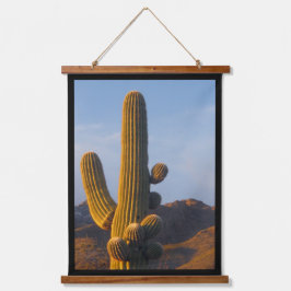 Sunlit Saguaro Cactus Hangend Wandkleed