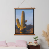 Sunlit Saguaro Cactus Hangend Wandkleed (Slaapkamer)