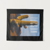 Sunlit Saguaro Tucson Scene Wandkleed (Voorkant (horizontaal))