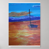 Sunlit Sail Boat Poster (Voorkant)