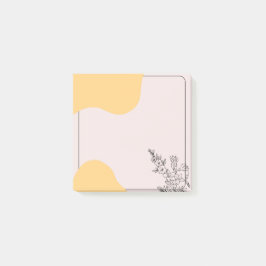Sunlit Scribbles Floral Post-it® Notes
