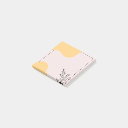 Sunlit Scribbles Floral Post-it® Notes (Schuin)