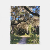 Sunlit Spanish Moss Fleece Deken (Voorkant)