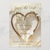 Sunlit Spring Heart  Save The Date (Voorkant)