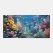 Sunlit Tropical Underwater Coral Reef Bureaumat (Voorkant)