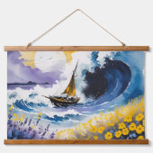 Sunlit Voyage en Seaspray Shoreline Hangend Wandkleed (Voorkant 2)