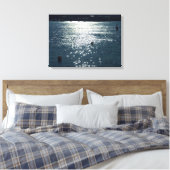 Sunlit Water Cardiff Bay Canvas Afdruk (Insitu (Slaapkamer))