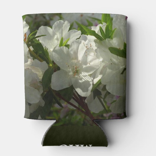 Sunlit White Azaleas Beauful Spring Flowers Blikjeskoeler (Achterkant)