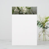 Sunlit White Azaleas Beauful Spring Flowers Briefpapier (Staand voorkant)