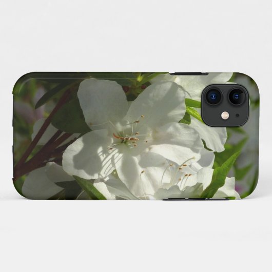 Sunlit White Azaleas Beauful Spring Flowers Case-Mate iPhone Case (Achterkant (horizontaal))