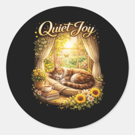 Sunlit Window Dreams Ronde Sticker