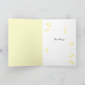 Sunlit Yellow Rose Happy Valentiine Day Card Kaart (Binnen)