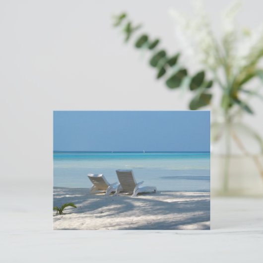 Sunloungers Briefkaart (Staand voorkant)