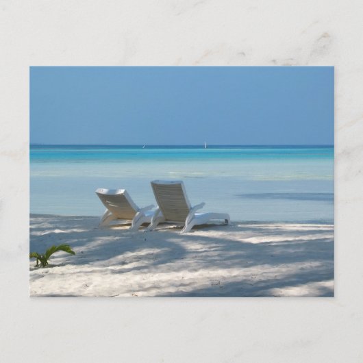 Sunloungers Briefkaart (Voorkant)