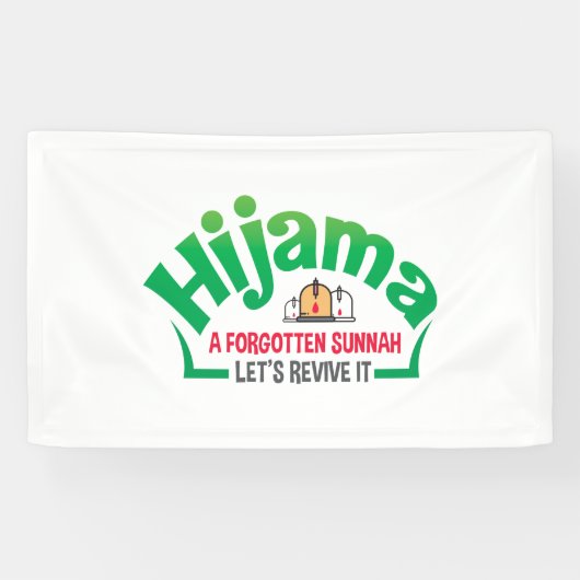 Sunnah: Hacamaat: Cupping: Cuppingtherapie: Hijama Spandoek (Horizontaal)