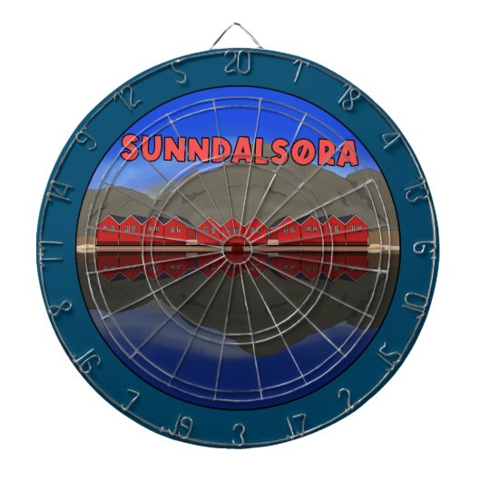 Sunndalsøra Noorwegen Dartbord (Voorkant)