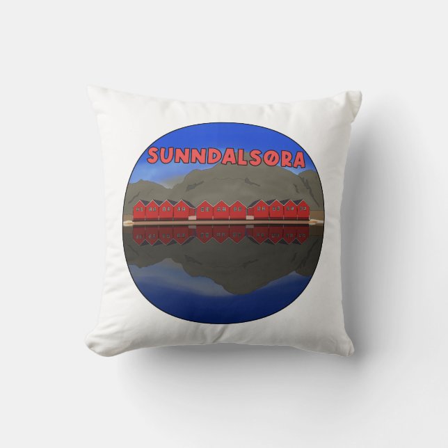 Sunndalsøra Noorwegen Kussen (Voorkant)