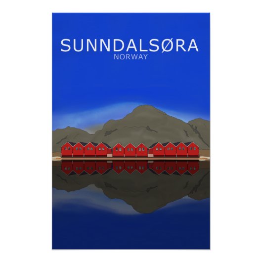 Sunndalsøra Noorwegen Perfect Poster (Voorkant)