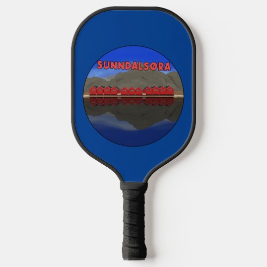 Sunndalsøra Noorwegen Pickleball Paddle (Voorkant)