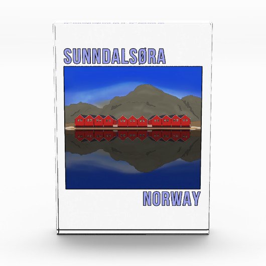 Sunndalsora Noorwegen Scandinavian Fotoblokken (Voorkant)