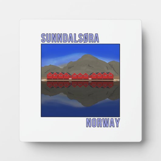 Sunndalsora Noorwegen Scandinavian Fotoplaat (Voorkant)