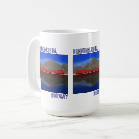 Sunndalsora Noorwegen Scandinavian Koffiemok (Voorkant links)