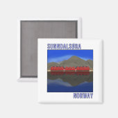 Sunndalsora Noorwegen Scandinavian Magneet (Voorkant / Achterkant)