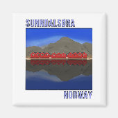 Sunndalsora Noorwegen Scandinavian Magneet (Voorkant)