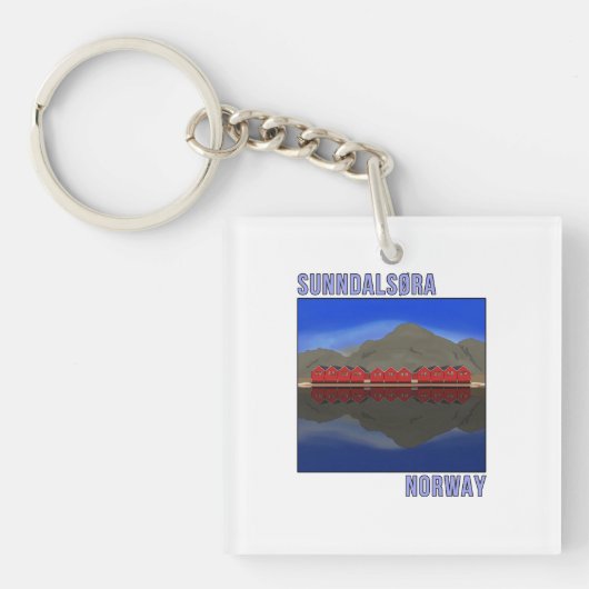 Sunndalsora Noorwegen Scandinavian Sleutelhanger (voorkant)