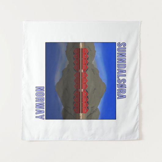 Sunndalsora Noorwegen Scandinavian Wandkleed (Voorkant (horizontaal))