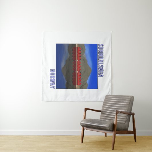 Sunndalsora Noorwegen Scandinavian Wandkleed (In Situ (horizontaal))