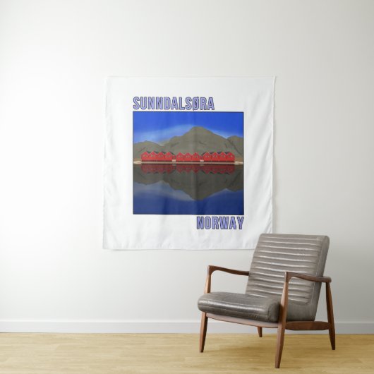 Sunndalsora Noorwegen Scandinavian Wandkleed (In situ)