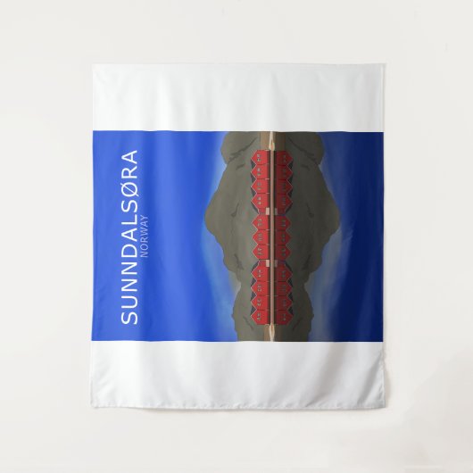 Sunndalsøra Noorwegen Wandkleed (Voorkant)