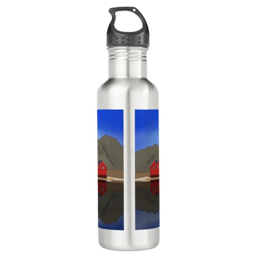 Sunndalsøra Noorwegen Waterfles (Achterkant)